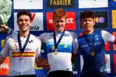 2023 UEC Road European Championships - Drenthe - Under 23 Men's Road Race - Coevorden - Col Du VAM 108 km - 22/09/2023 - Henrik Pedersen (Denmark) - Ivan Romeo (Spain) - Paul Magnier (France) - photo Luca Bettini/SprintCyclingAgency?2023